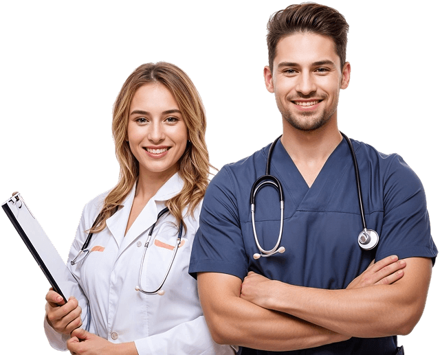 Compassionate recovery support team illustration